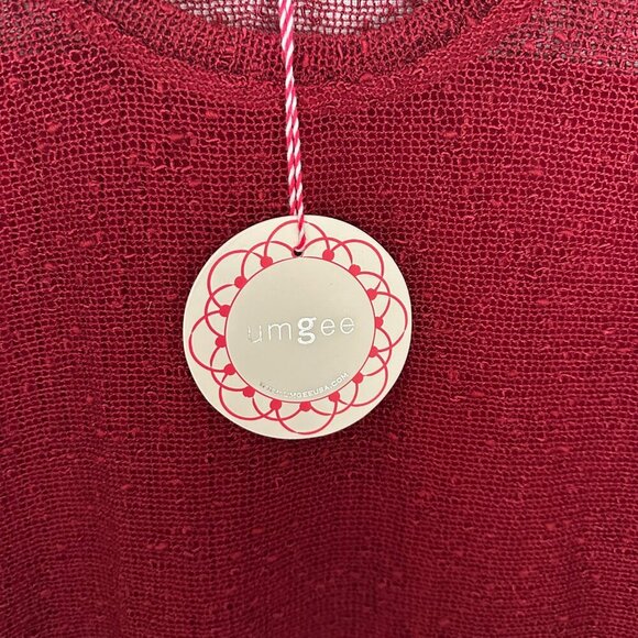 UMGEE "OPERETTA TUNIC" ASYMETRIC FLOWY TUNIC, LONG SLEEVE SHEER TOP LAYER SIZE S - Picture 6 of 8